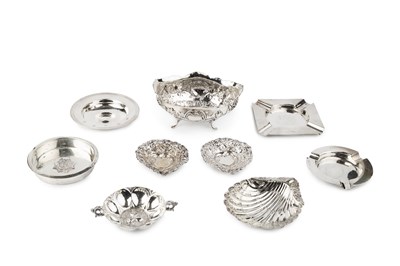 Lot 825 - A late 19th century Continental silver oval...