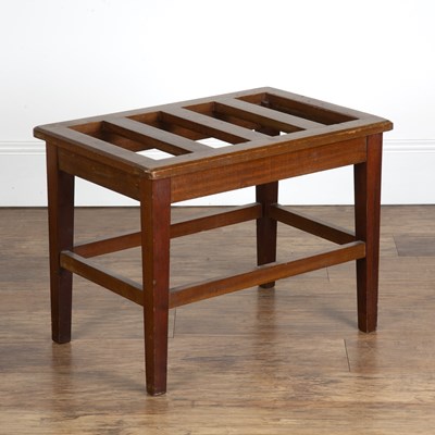 Lot 16 - Luggage rack mahogany, late 19th/early 20th...