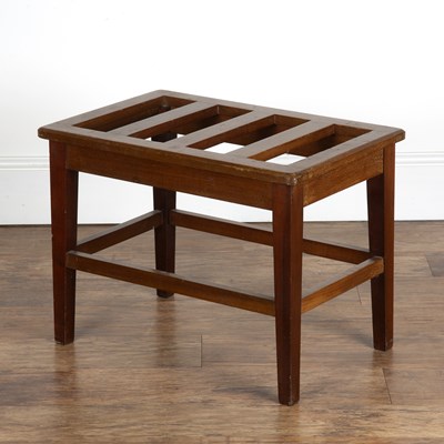 Lot 16 - Luggage rack mahogany, late 19th/early 20th...