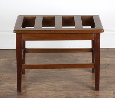 Lot 16 - Luggage rack mahogany, late 19th/early 20th...