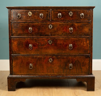 Lot 508 - A George I walnut chest of drawers