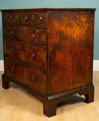 Lot 508 - A George I walnut chest of drawers