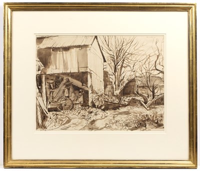 Lot 159 - John Minton (1917-1957) A Farmyard, 1945...