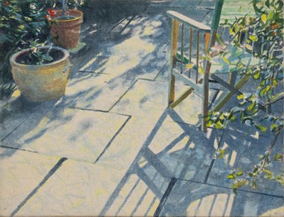 Lot 157 - Norman Rowe (b.1929) Study: Terrace, 1981...