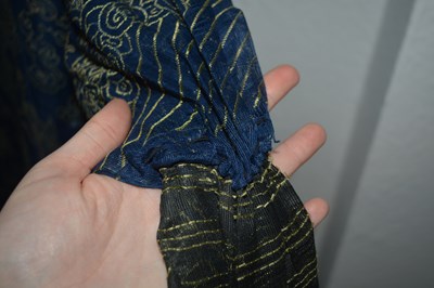 Lot 364 - Navy and gold 'dragon' robe Chinese...