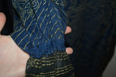 Lot 364 - Navy and gold 'dragon' robe Chinese...