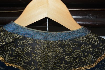 Lot 364 - Navy and gold 'dragon' robe Chinese...