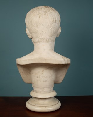 Lot 489 - 19th century Grand Tour bust of Caesar Augustus
