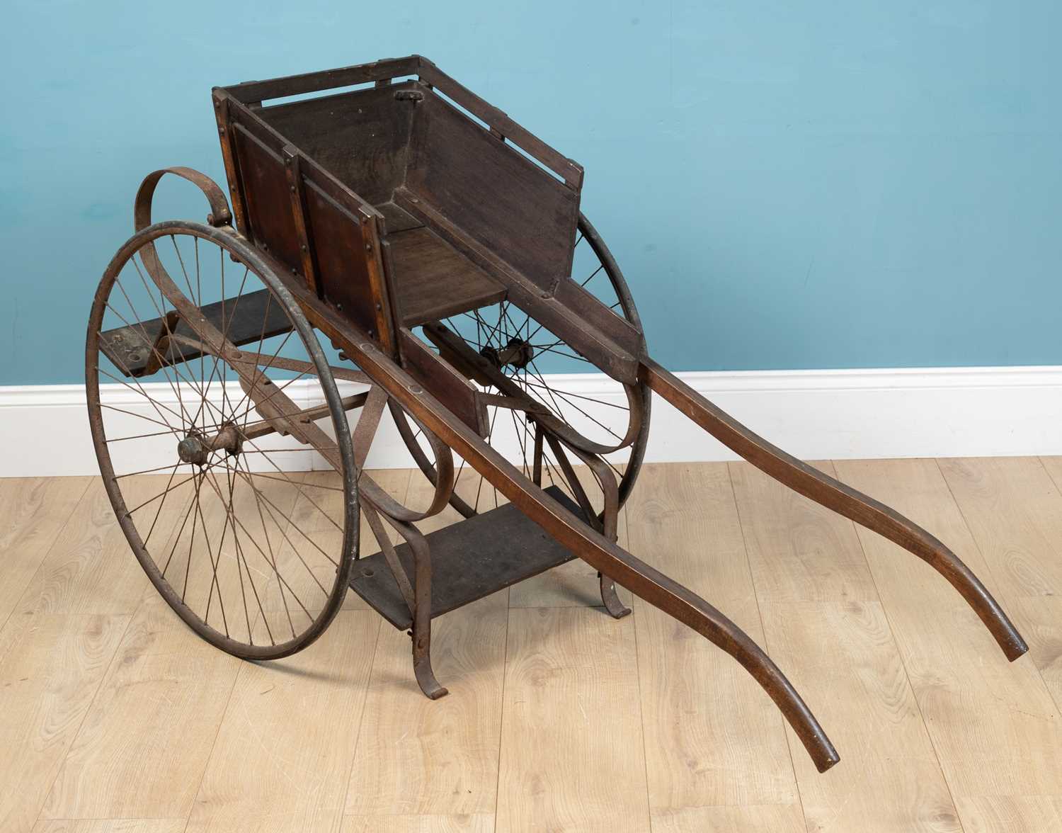 Lot 1096 - A small 19th century or Edwardian child's goat cart