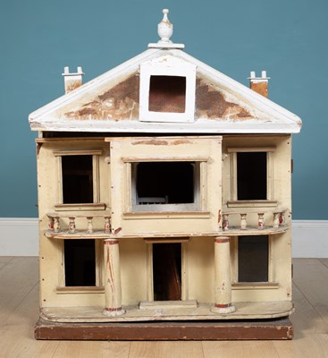 Lot 305 - An antique dolls house