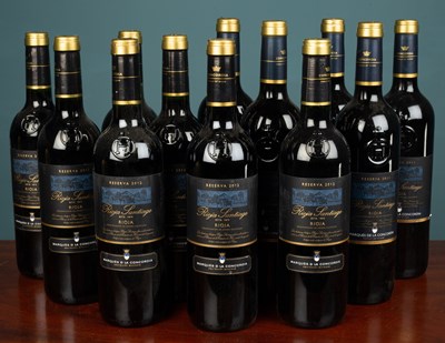 Lot 1015 - Twelve bottles of Rioja Santiago Reserva