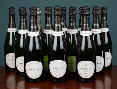 Lot 1017 - Twelve bottles of Bauchet Brut Champagne