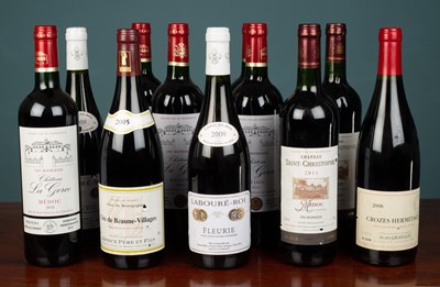 Lot 1003 - A group of eleven bottles of French red wine