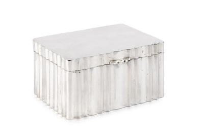 Lot 710 - An Austrian silver rectangular box, the sides...