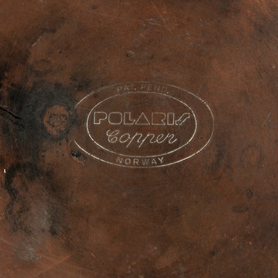 Lot 335 - Collection of copper saucepans comprising of a...