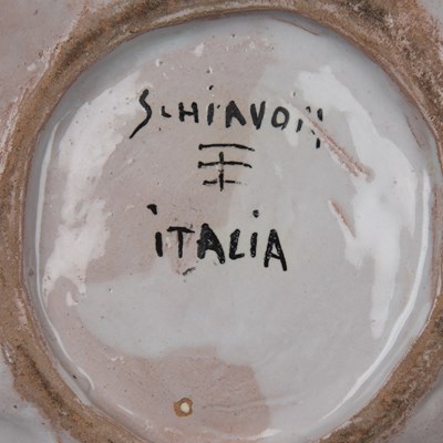 Lot 302 - Elio Schiavon (1925-2004) pottery charger...