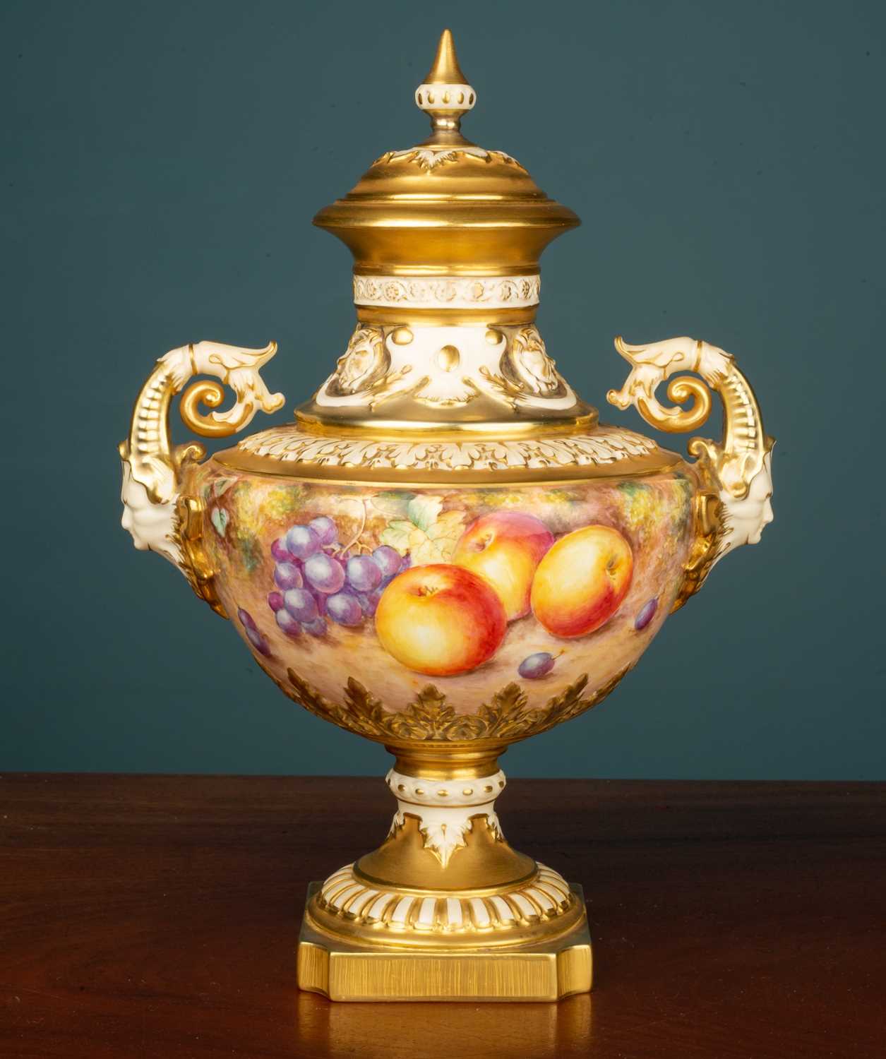 Lot 83 - A Royal Worcester vase and cover