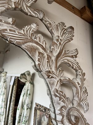 Lot 169 - A large Rococo style wall mirror
