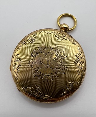 Lot 170 - A 19th century open face pocket watch, the...