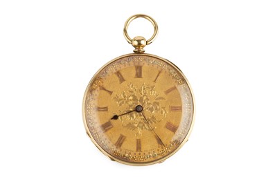 Lot 170 - A 19th century open face pocket watch, the...