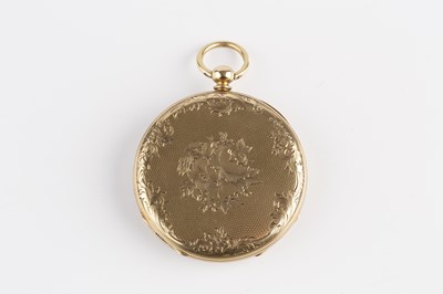 Lot 170 - A 19th century open face pocket watch, the...