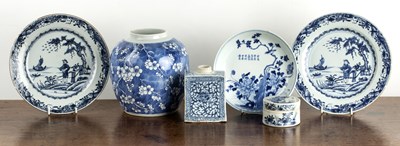 Lot 42 - Group of blue and white porcelain Chinese,...