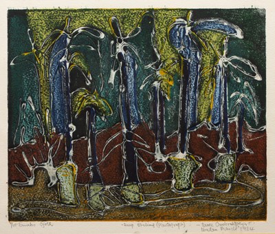 Lot 227 - Bruce Onobrakpeya (b.1932) 'Emabo Ojota',...