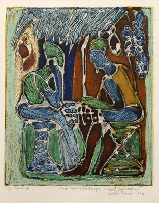 Lot 230 - Bruce Onobrakpeya (b.1932) 'Apene III',...