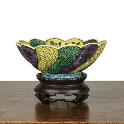 Lot 485 - Ao-Kutani Kikugata bowl Japanese, 19th Century...