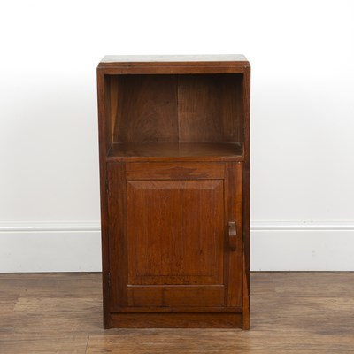 Lot 11 - Cotswold School oak, bedside table or pot...