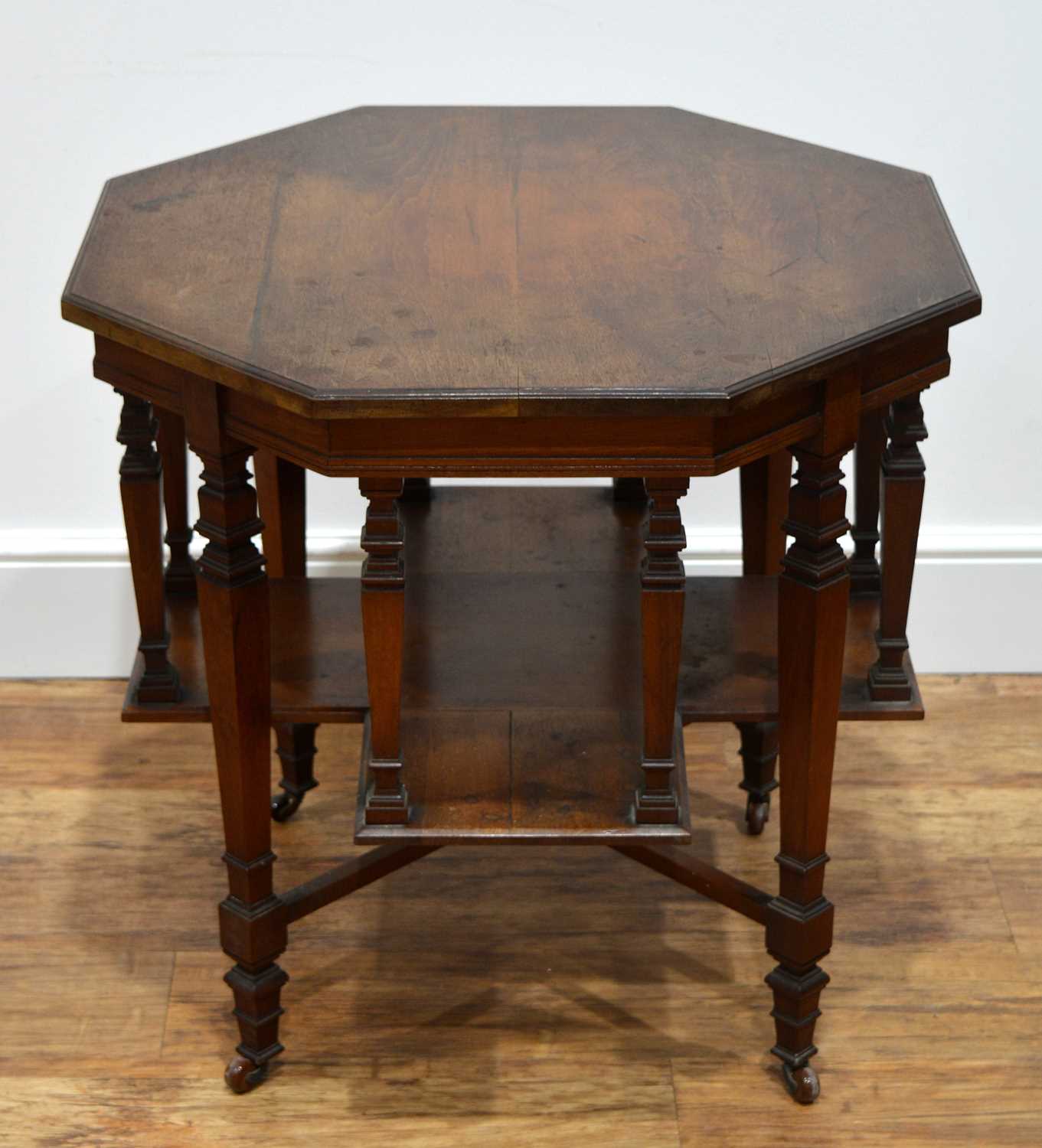 Lot 43 - Aesthetic movement walnut, occasional table...