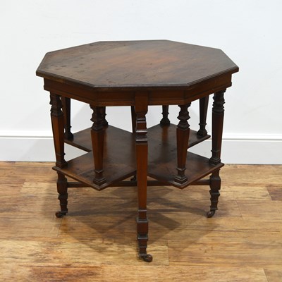 Lot 43 - Aesthetic movement walnut, occasional table...