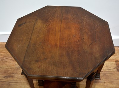 Lot 43 - Aesthetic movement walnut, occasional table...