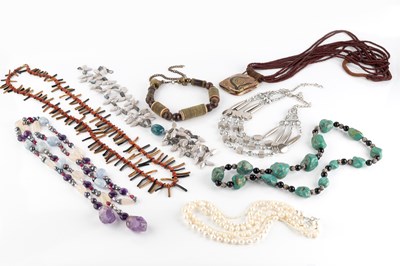 Lot 106 - A collection of costume jewellery, to include...