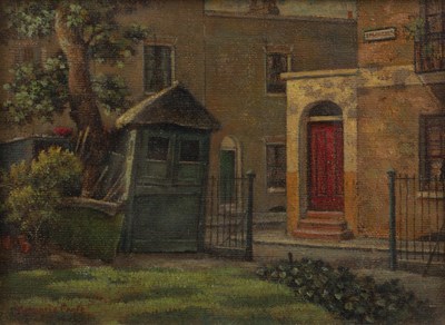 Lot 121 - Marjorie Croft (b.1889) 'Ebury Square', oil on...