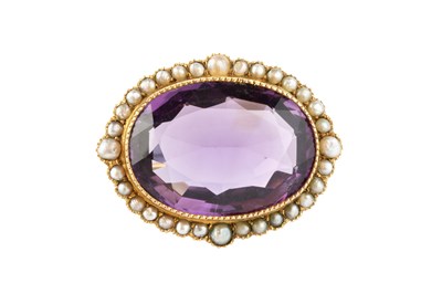 Lot 250 - A late 19th/early 20th century amethyst and...