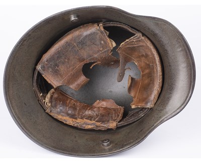 Lot 161 - A German World War I model 1916 helmet stamped...