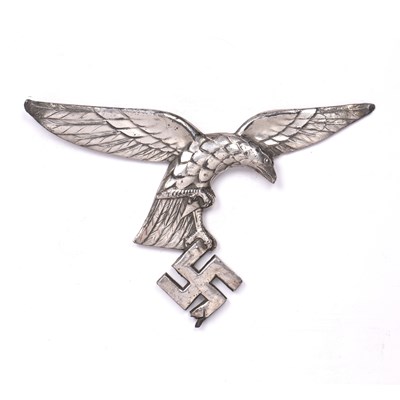 Lot 163 - A German Third Reich chrome eagle pole top,...