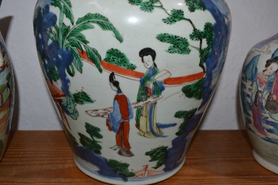 Lot 77 - Wucai porcelain vase Chinese, late 17th/18th...