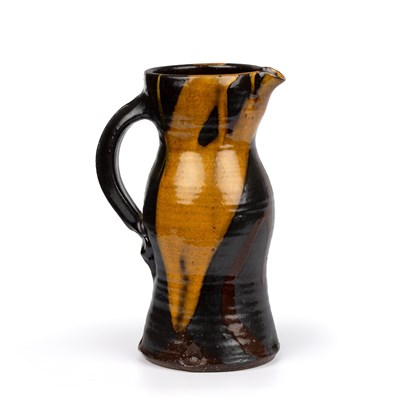 Lot 554 - Clive Bowen (b.1943) Jug slipware 27cm high.