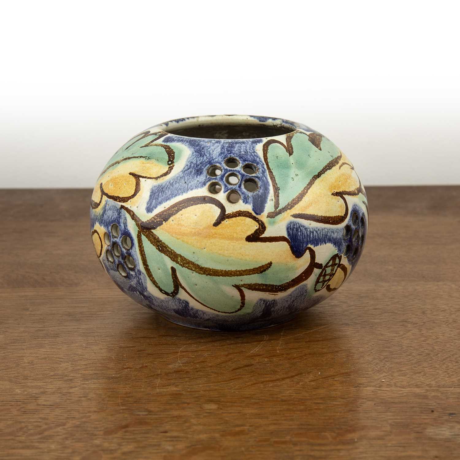 Lot 342 - In the Bloomsbury Group style ceramic pierced...