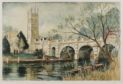 Lot 94 - Jeremey King (1933-2020) Magdalen Bridge,...