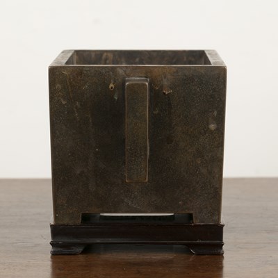 Lot 301 - Bronze archaic form censer and stand Chinese,...