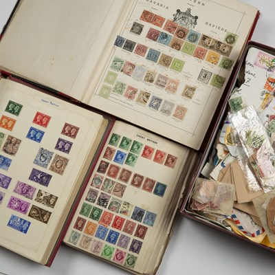 Lot 392 - A collection of British and World stamps in...
