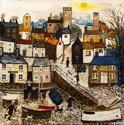 Lot 232 - Alan Furneaux (b.1953) A Cornish Harbour...