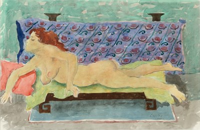 Lot 118 - William Crosbie (1915-1999) Nude with Red Hair...
