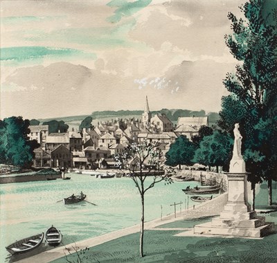 Lot 313 - Rowland Hilder (1905-1993) Kingsbridge, Devon...