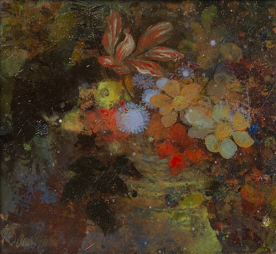 Lot 331 - David Hutter (1930-1999) Wild Flowers signed...