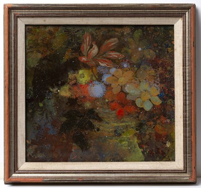 Lot 331 - David Hutter (1930-1999) Wild Flowers signed...