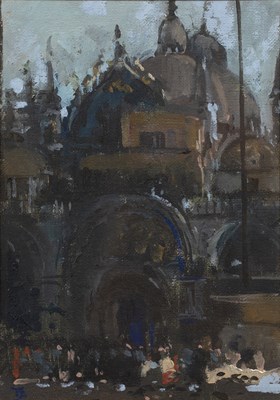 Lot 224 - Tom Coates (b.1941) St Mark's Square, Venice...